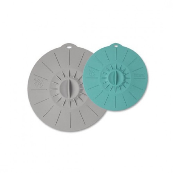 Norwex Round Silicone Lids. Set of 2. Reusable, oven, fridge, microwave safe - Picture 3 of 5